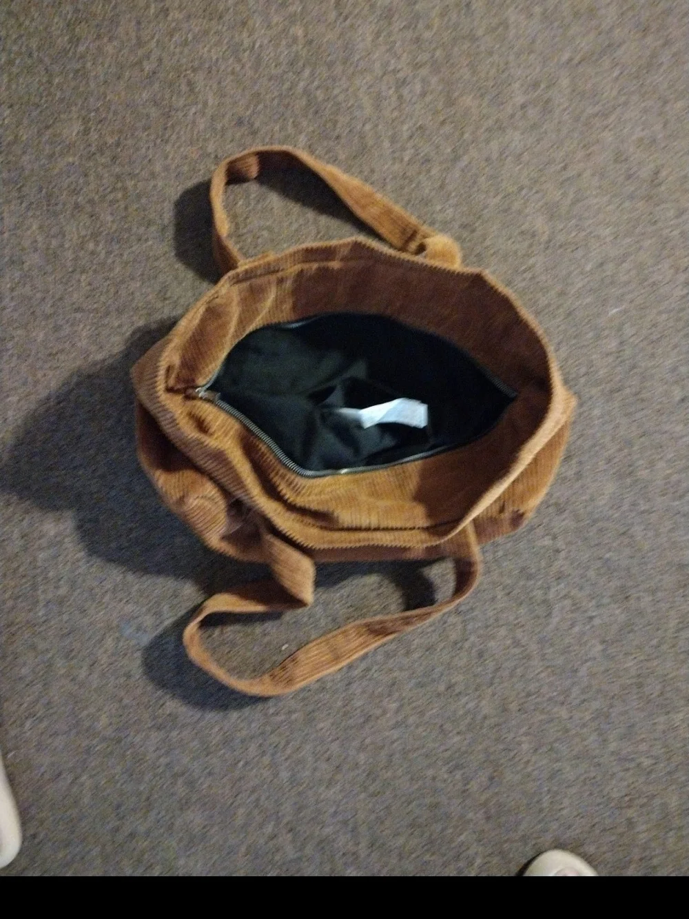 Zara corduroy tote